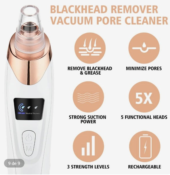 Bella Cleaner™ Succionador Facial 5‑en‑1 Limpieza Profunda y Suave