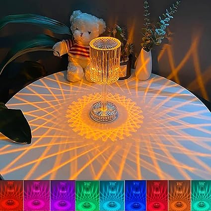 Lampara Crystal Diamond Elegante LED