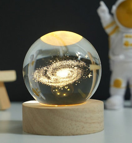 Lampara Esfera De Cristal