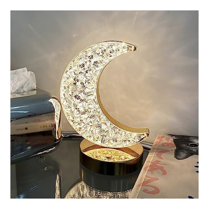 Lampara Luna de Cristal con Luces LED