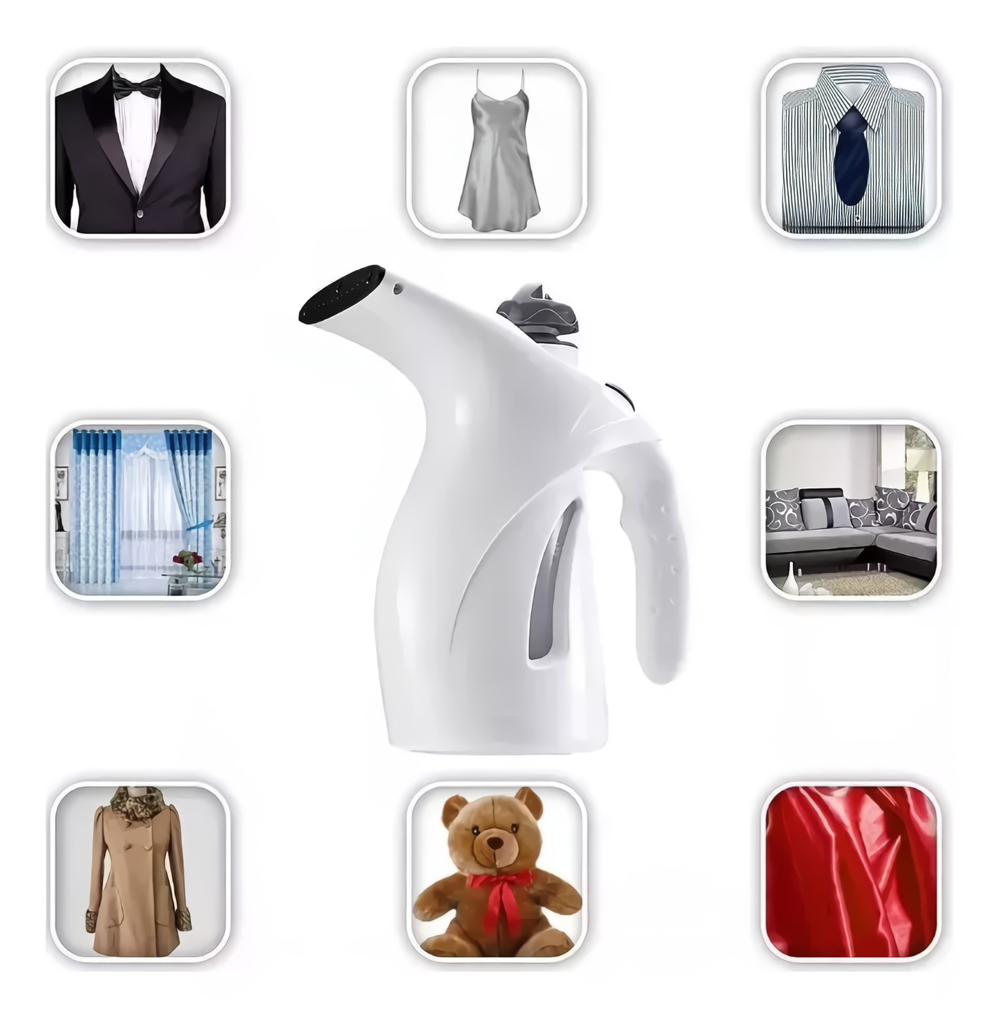 Plancha ropa a vapor y sauna facial 4 en 1