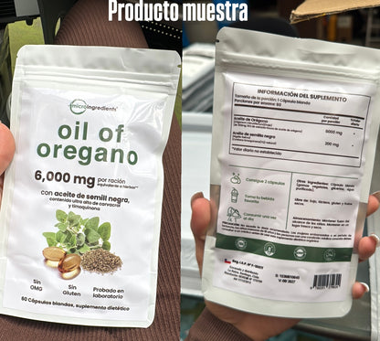 Aceite De Orégano 6000 Mg 60 capsulas