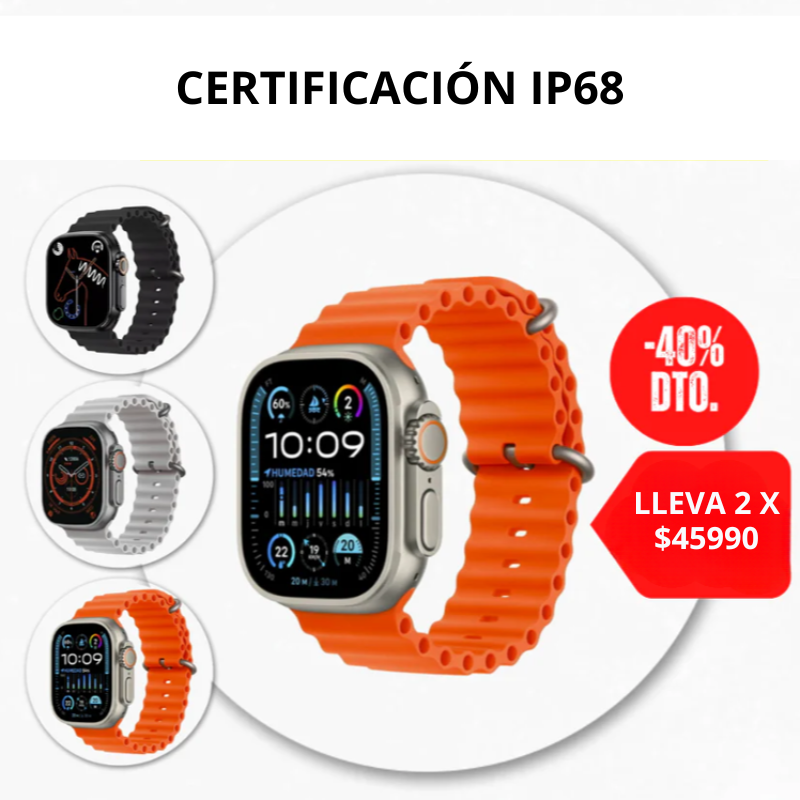 🧠 Smartwatch Ultra Resistente al Agua