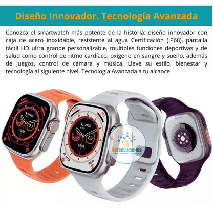 🧠 Smartwatch Ultra Resistente al Agua