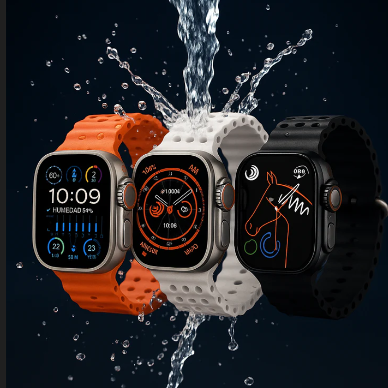 🧠 Smartwatch Ultra Resistente al Agua