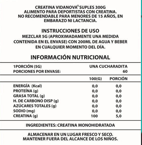 Creatina PRO™ Monohidratada Micronizada 300 g