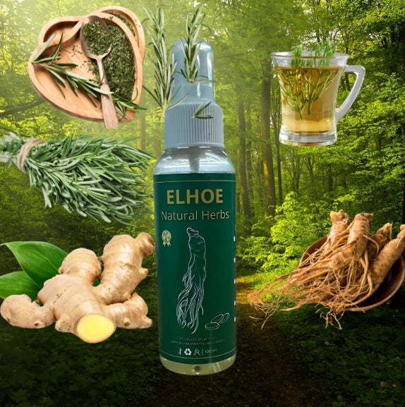 🌿 Tónico Capilar ELHOE™ – Detén la caída y recupera tu cabello con ingredientes naturales