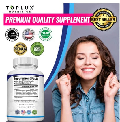 TOPLUX- 8 Tipos de Magnesio Premium