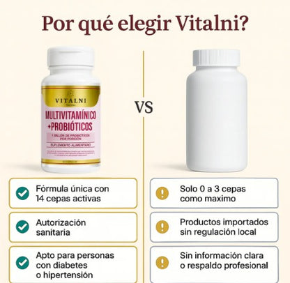 Multivitaminicos Probioticos 60Cap