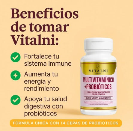 Multivitaminicos Probioticos 60Cap