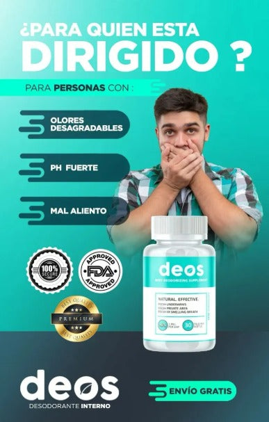 DEOS Desodorante Interno 30 CAP